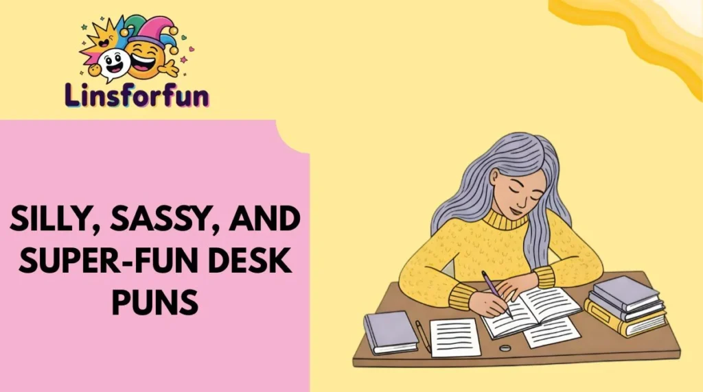 Silly, Sassy, and Super-Fun desk puns